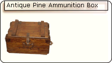  Antique Pine Ammunition Box